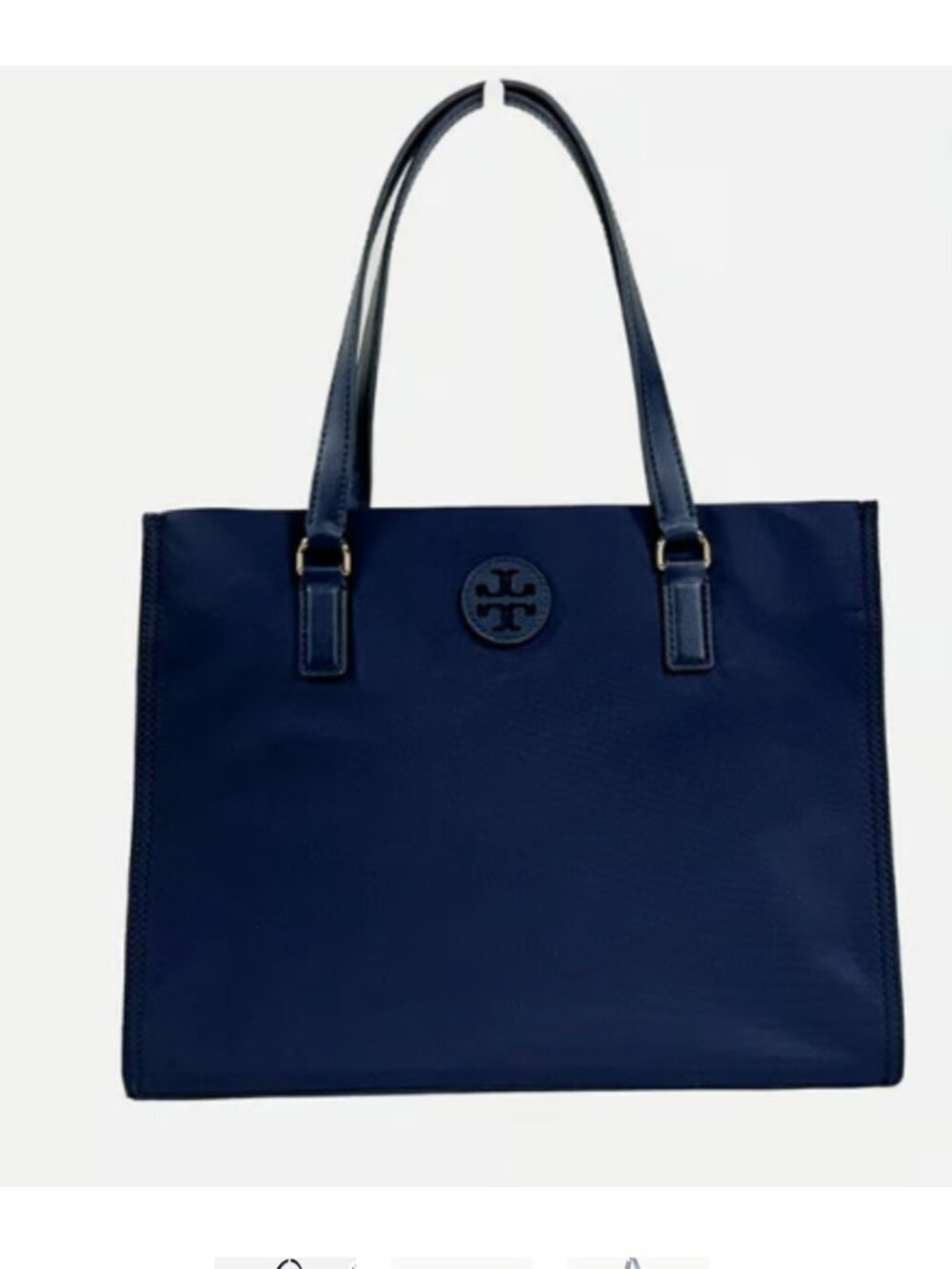 Tory Burch (160633) Navy Ella Small Nylon Tote Bag Purse